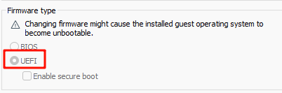 VMWare UEFI